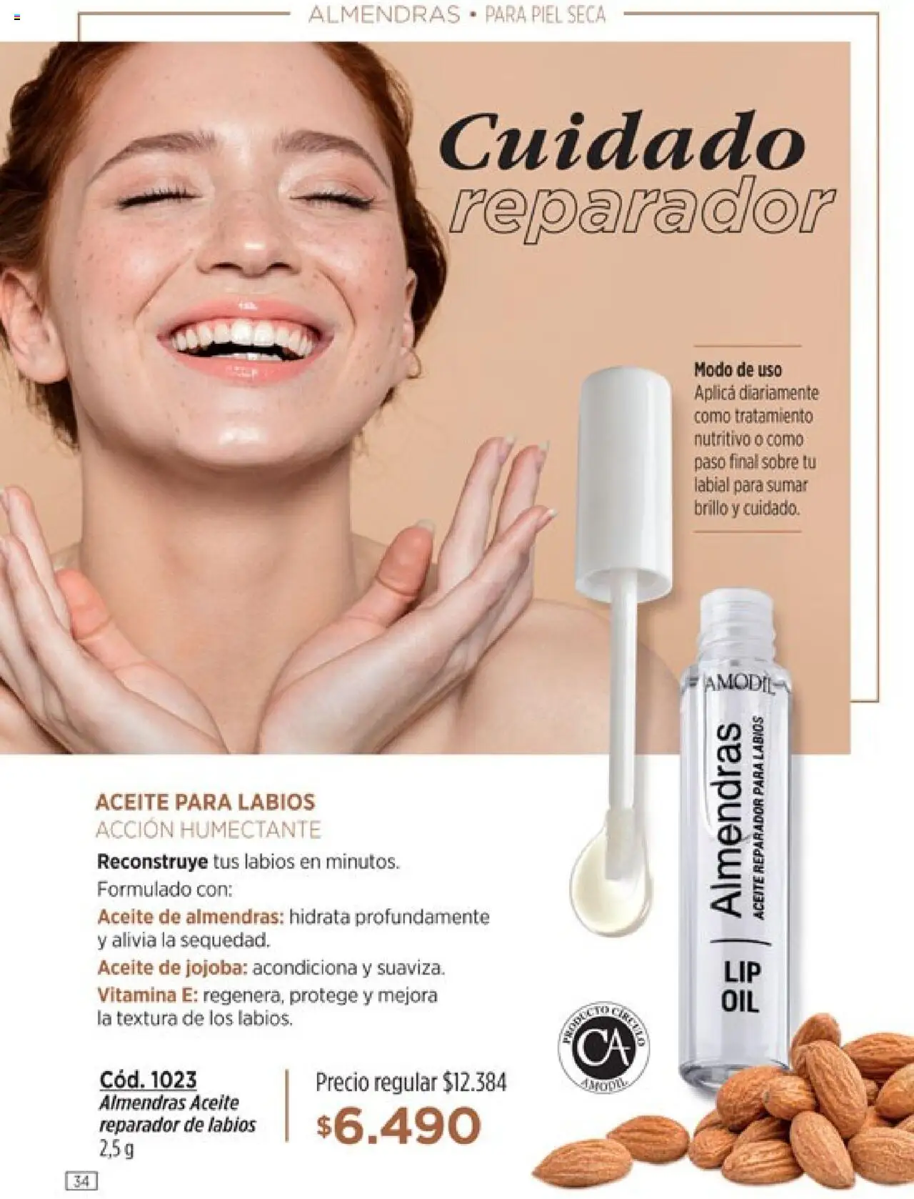 Catálogo Amodil Campaña 12 │ válido desde el 26.06.2025 | Página: 34 | Productos: Sobre, Almendras, Aceite, Brillo