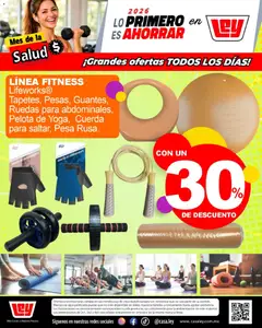 Vista previa de Casa Ley folleto Mes de la Salud 2026 Frontera, nuevo folleto de la tienda, válido en México a partir del 07.01.2026 | Página: 8 | Productos: Cuerda, Guantes, Pelota, Pesa