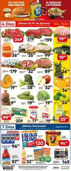 Vista previa de Calimax folleto Tijuana, nuevo folleto de la tienda, válido en México a partir del 07.11.2025
