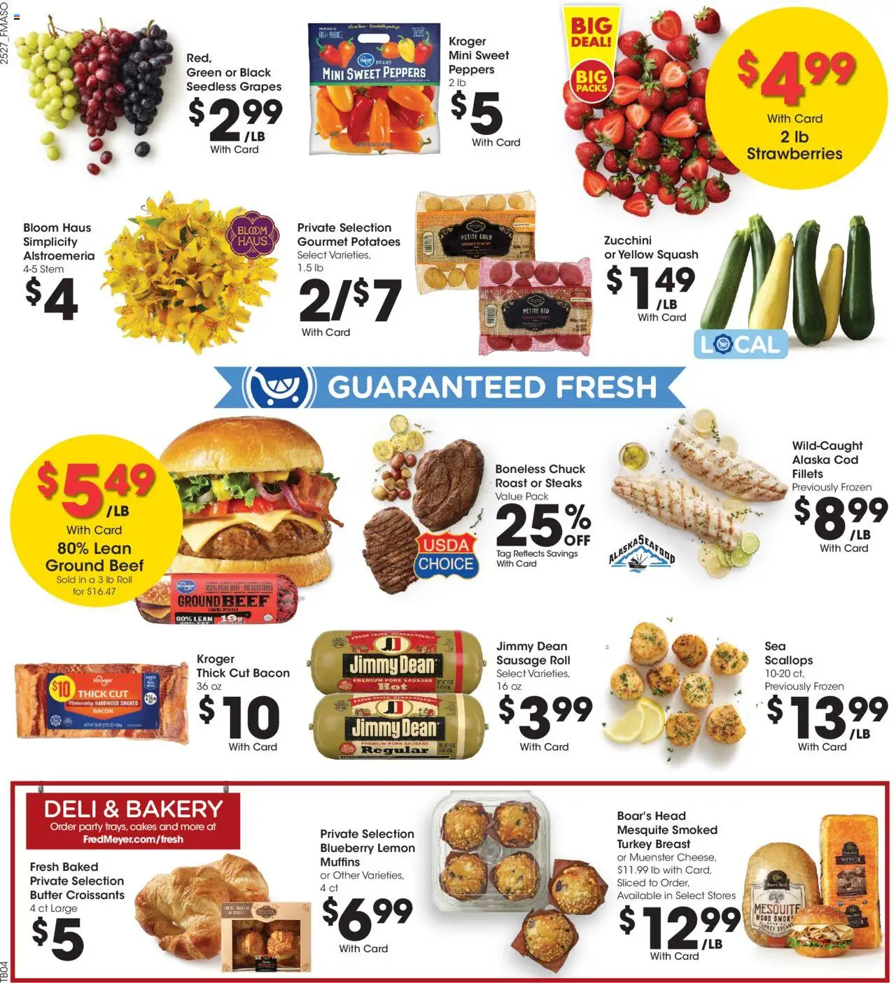 Fred Meyer Weekly Ad - valid from 06.08.2025 | Page: 11 | Products: Peppers, Butter, Strawberries, Sausage