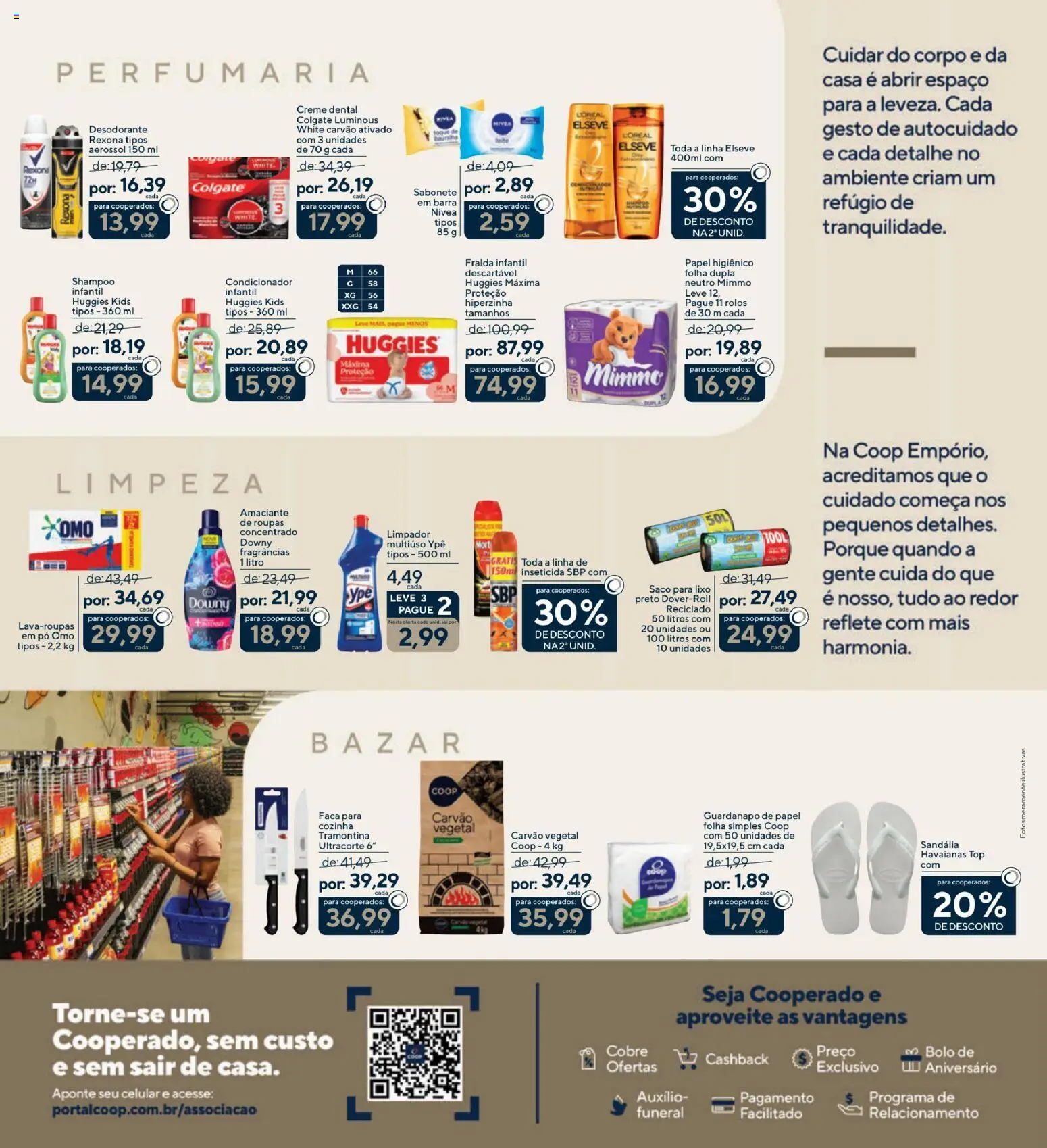 Coop Folheto - válido de 25.11.2025 | Página: 4 | Produtos: Desodorante, Roupas, Papel higiênico, Guardanapo
