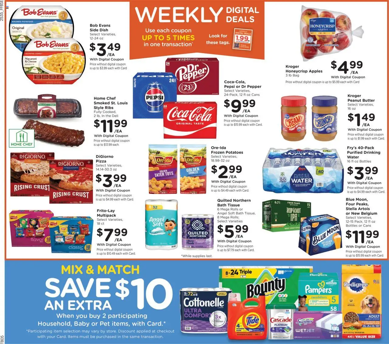 Fry's Food Weekly Ad - valid from 01.10.2025 | Page: 3 | Products: Bath, Butter, Apples, Bag