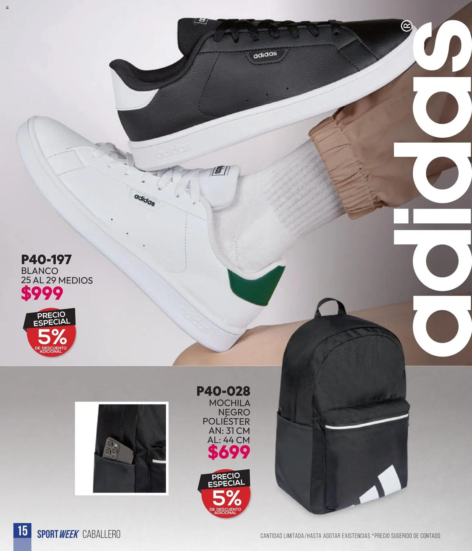 Nuevas ofertas de Cklass válidas en toda la República Mexicana desde el 28.04.2026. ¡Encuentra las mejores ofertas en Cklass catálogo Sportweek! | Página: 130 | Productos: Mochila