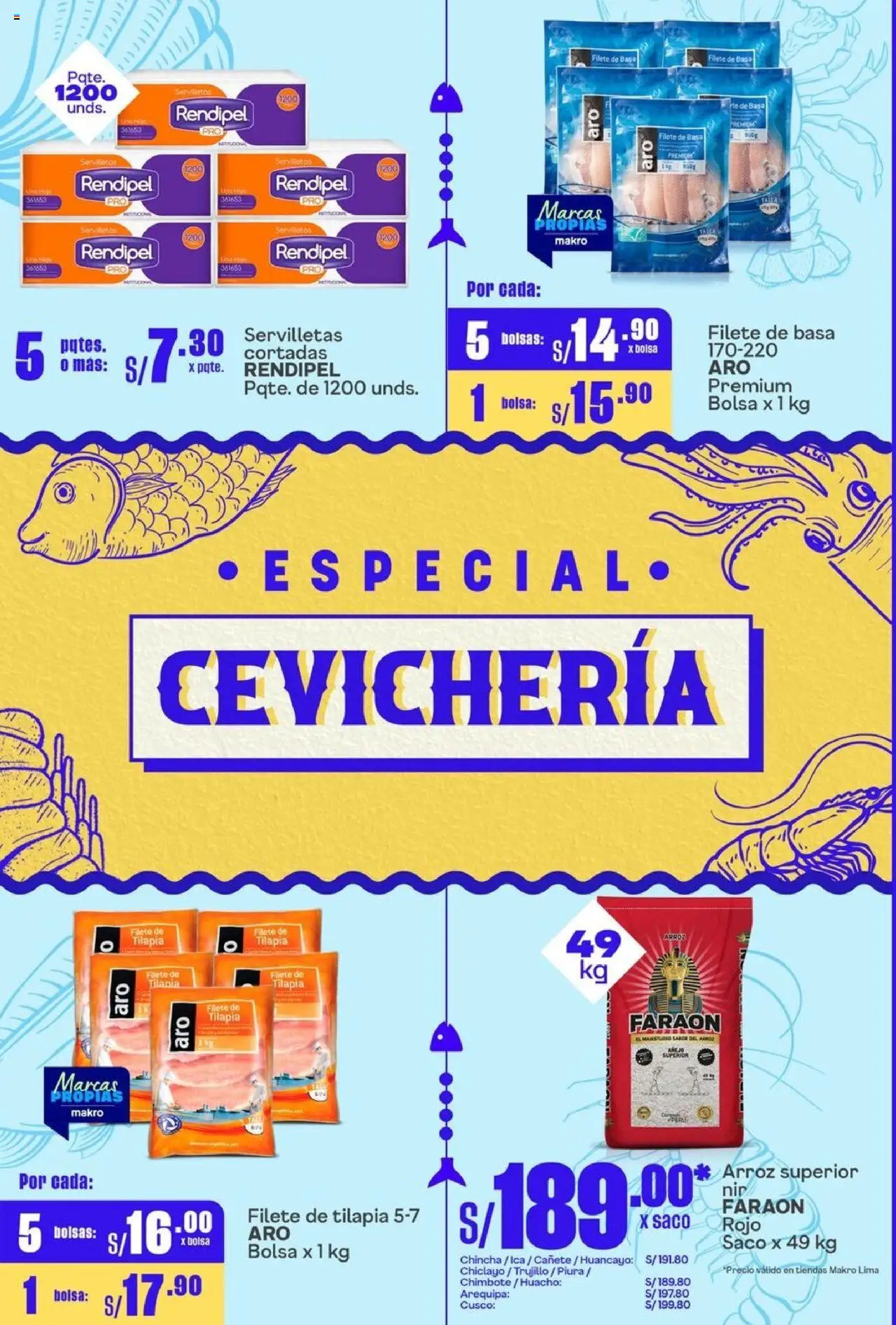 Catálogo Makro válido desde 25.09.2025 | Página: 2 | Productos: Arroz, Té, Saco, Bolsa