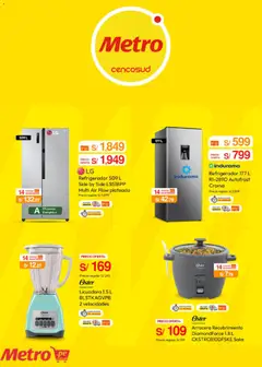 Vista previa de folleto Metro catálogo de la Metro válido desde 16.03.2026 | Página: 5 | Productos: Refrigerador, Licuadora