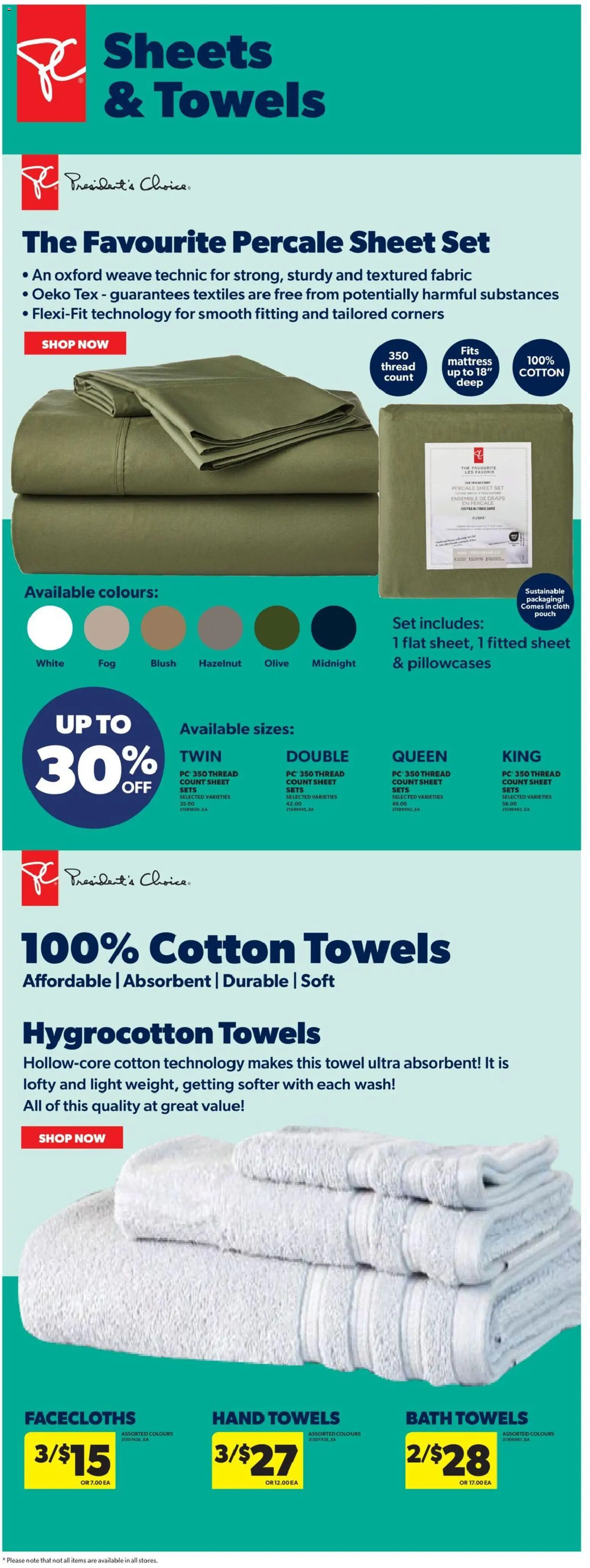 Real Canadian Superstore flyer valid from 22.01.2026 | Page: 29 | Products: PC, Blush, Mattress, Bath