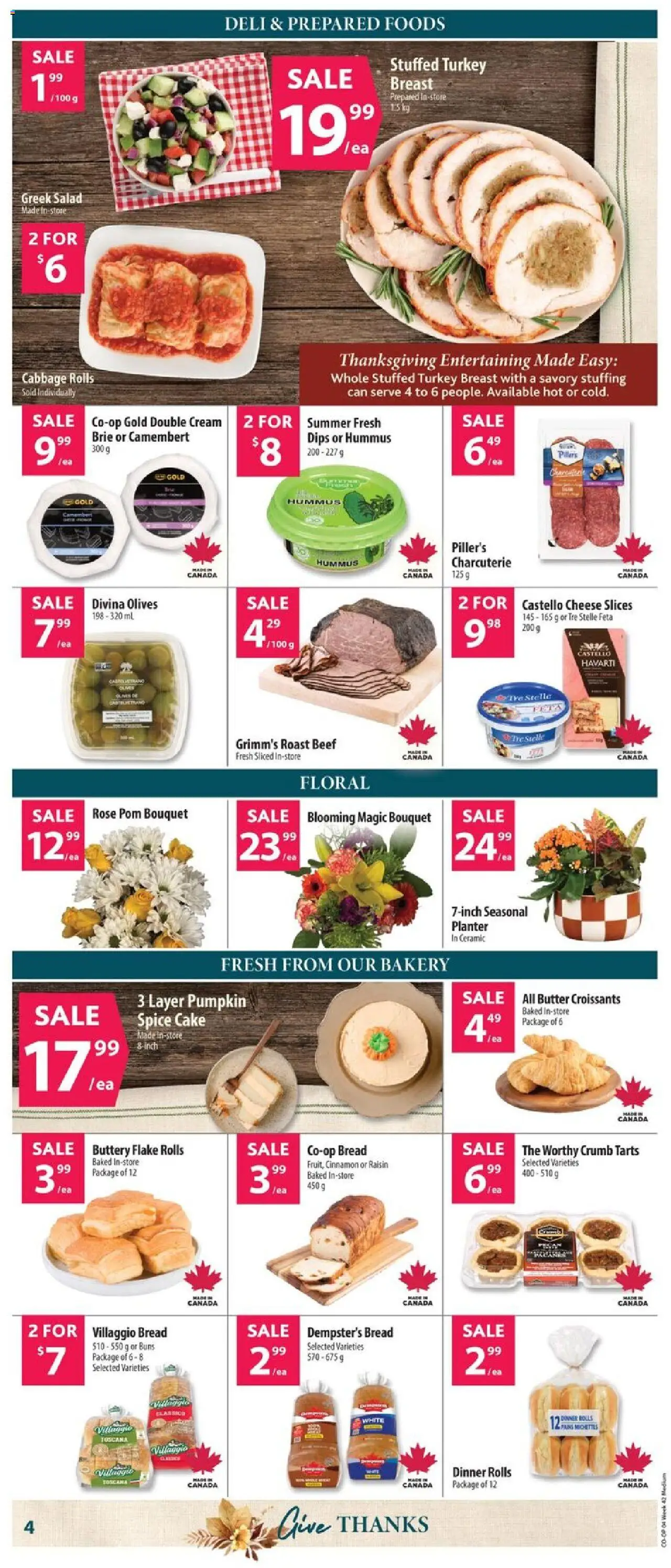 Co-op Food flyer valid from 09.10.2025 | Page: 7 | Products: Turkey, Bakery, Bread, Pumpkin