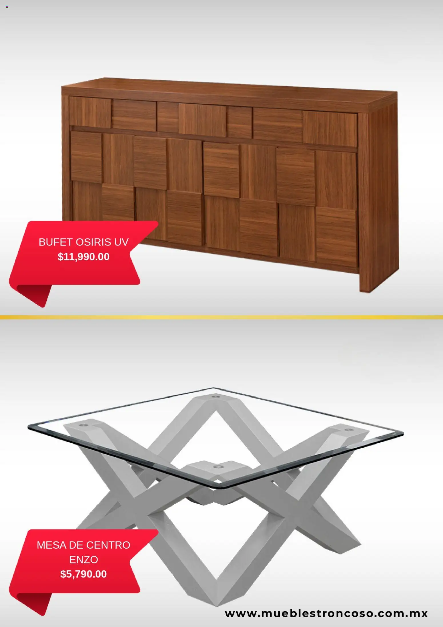 Nuevas ofertas de Muebles Troncoso válidas en toda la República Mexicana desde el 18.11.2025. ¡Encuentra las mejores ofertas en Muebles Troncoso catálogo! | Página: 5 | Productos: Mesa de centro, Mesa