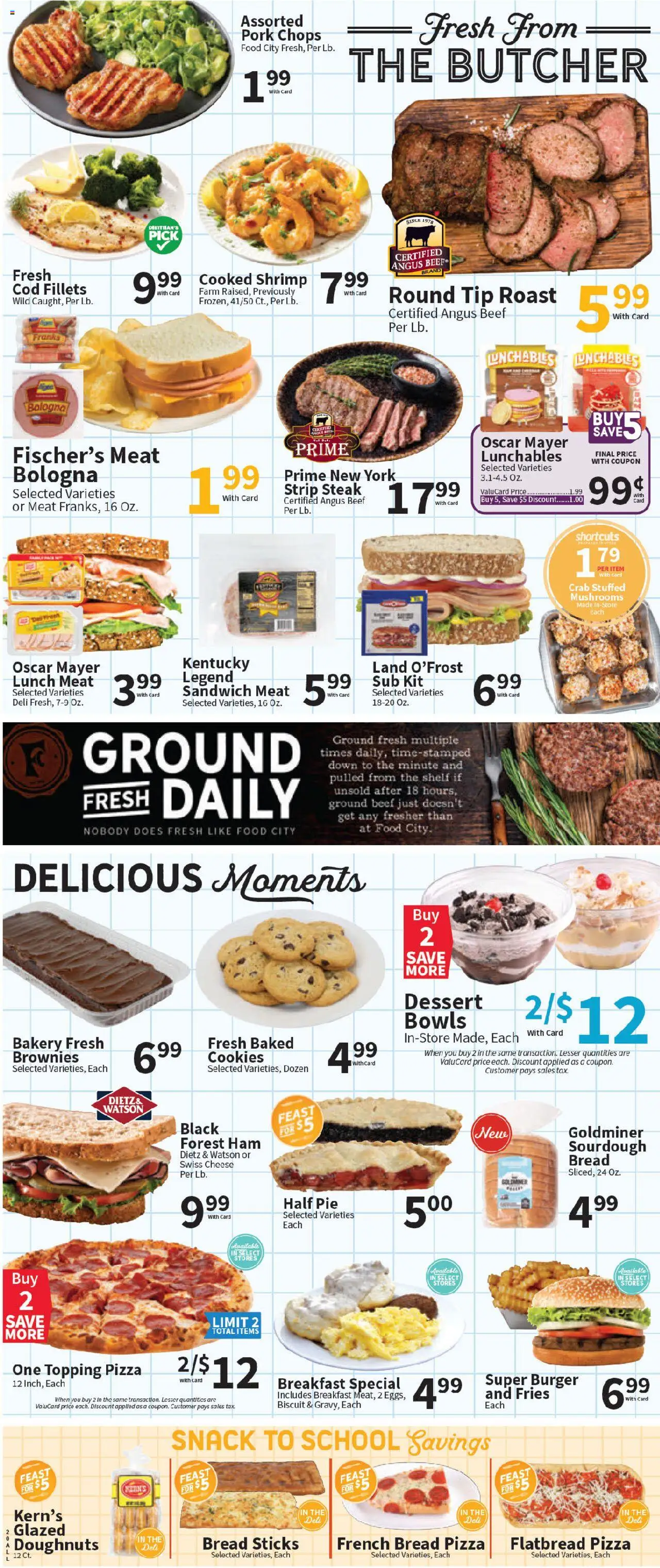 Food City Weekly Ad - valid from 13.08.2025 | Page: 4 | Products: Bakery, Mushrooms, Bread, Pork