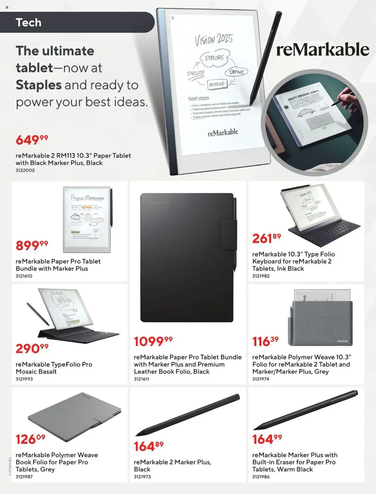 Staples flyer valid from 05.09.2025 | Page: 11 | Products: Tablet, Keyboard