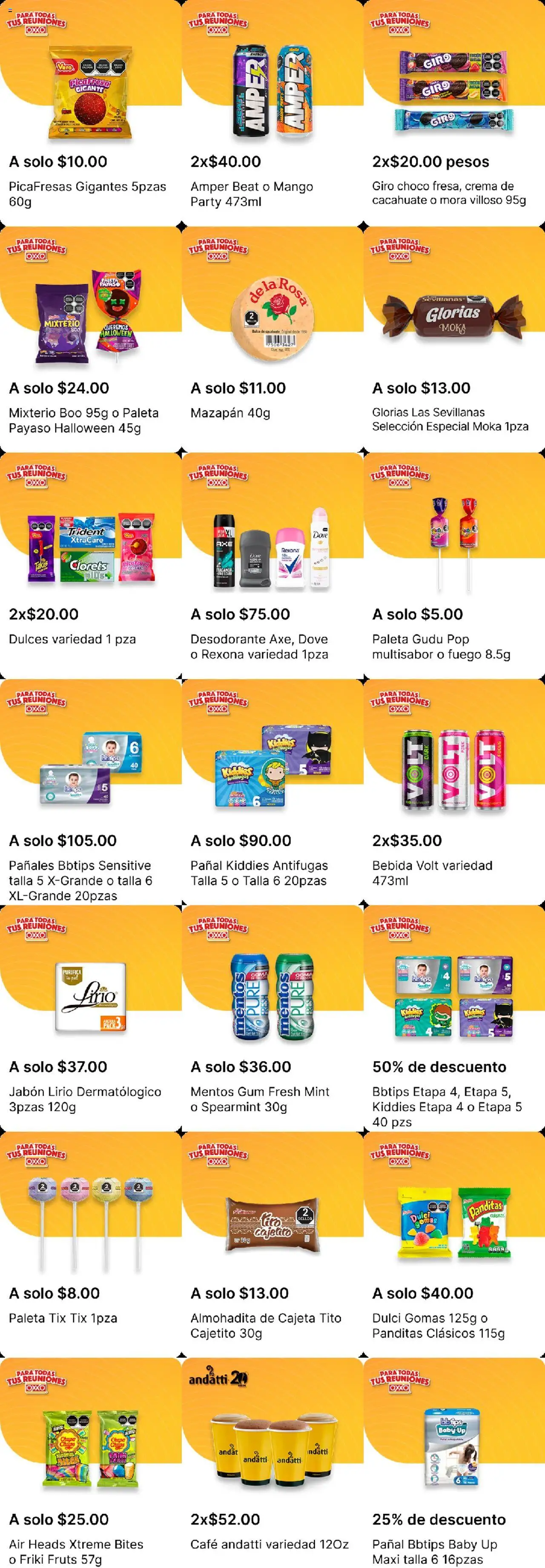 Nuevas ofertas de OXXO válidas en toda la República Mexicana desde el 16.10.2025. ¡Encuentra las mejores ofertas en OXXO - Folleto! | Página: 7 | Productos: Paleta, Café, Dulces, Taco