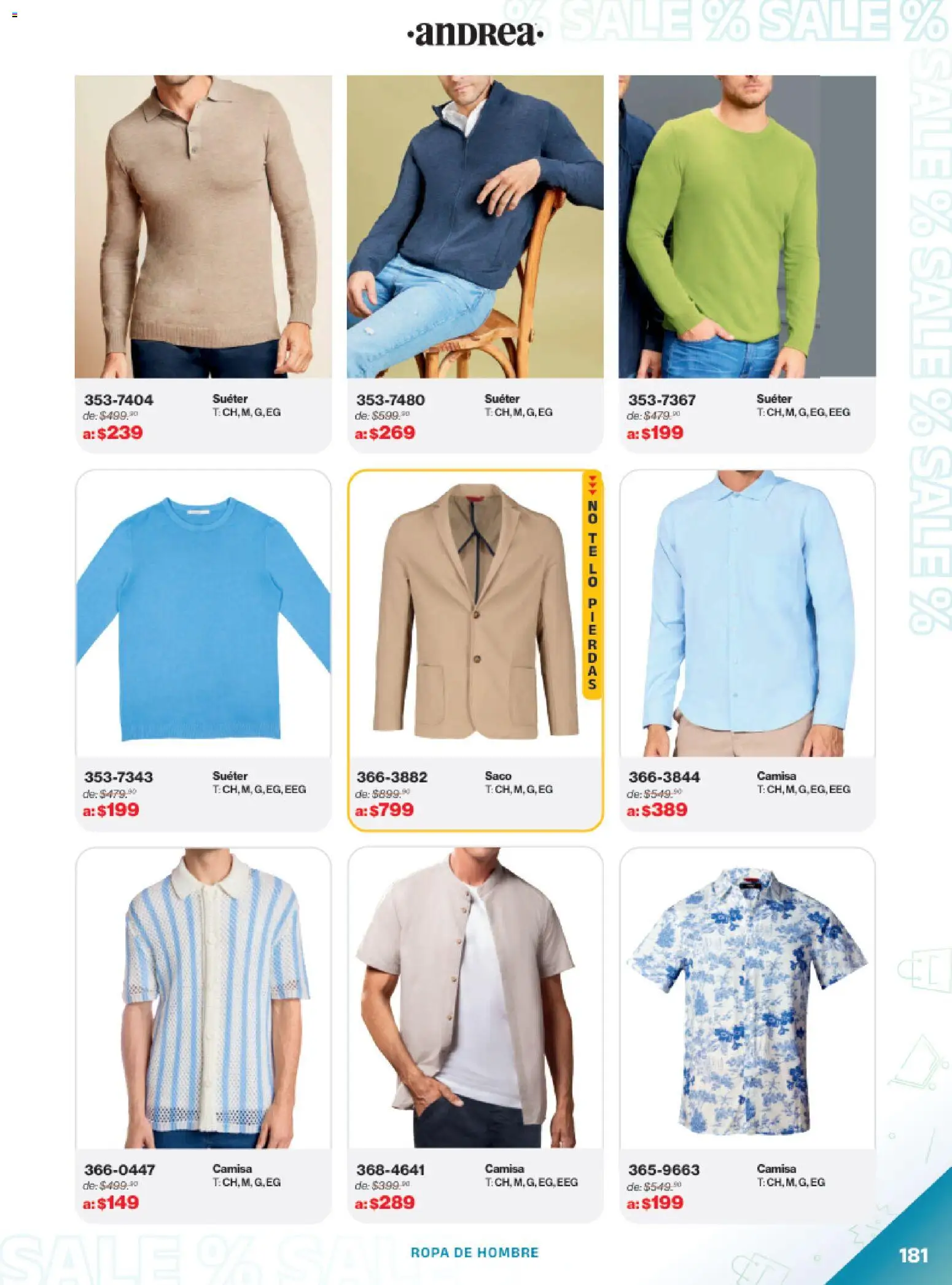Nuevas ofertas de Andrea válidas en toda la República Mexicana desde el 21.12.2025. ¡Encuentra las mejores ofertas en Andrea catálogo Outlet! | Página: 181 | Productos: Suéter, Camisa, Ropa