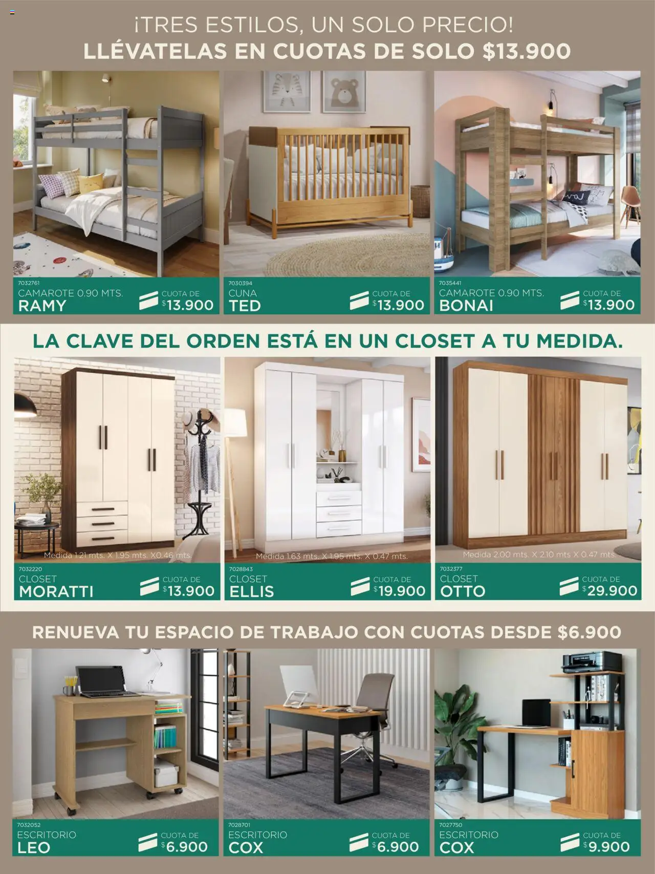 Muebles jamar revista - valida desde el 25.07.2025 | Página: 10 | Productos: Escritorio, Cuna, Clóset
