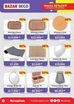 Vista previa Ferniplast catálogo válido desde el 16.04.2026 | Página: 6 | Productos: Espejo, Alfombra, Frasco, Té