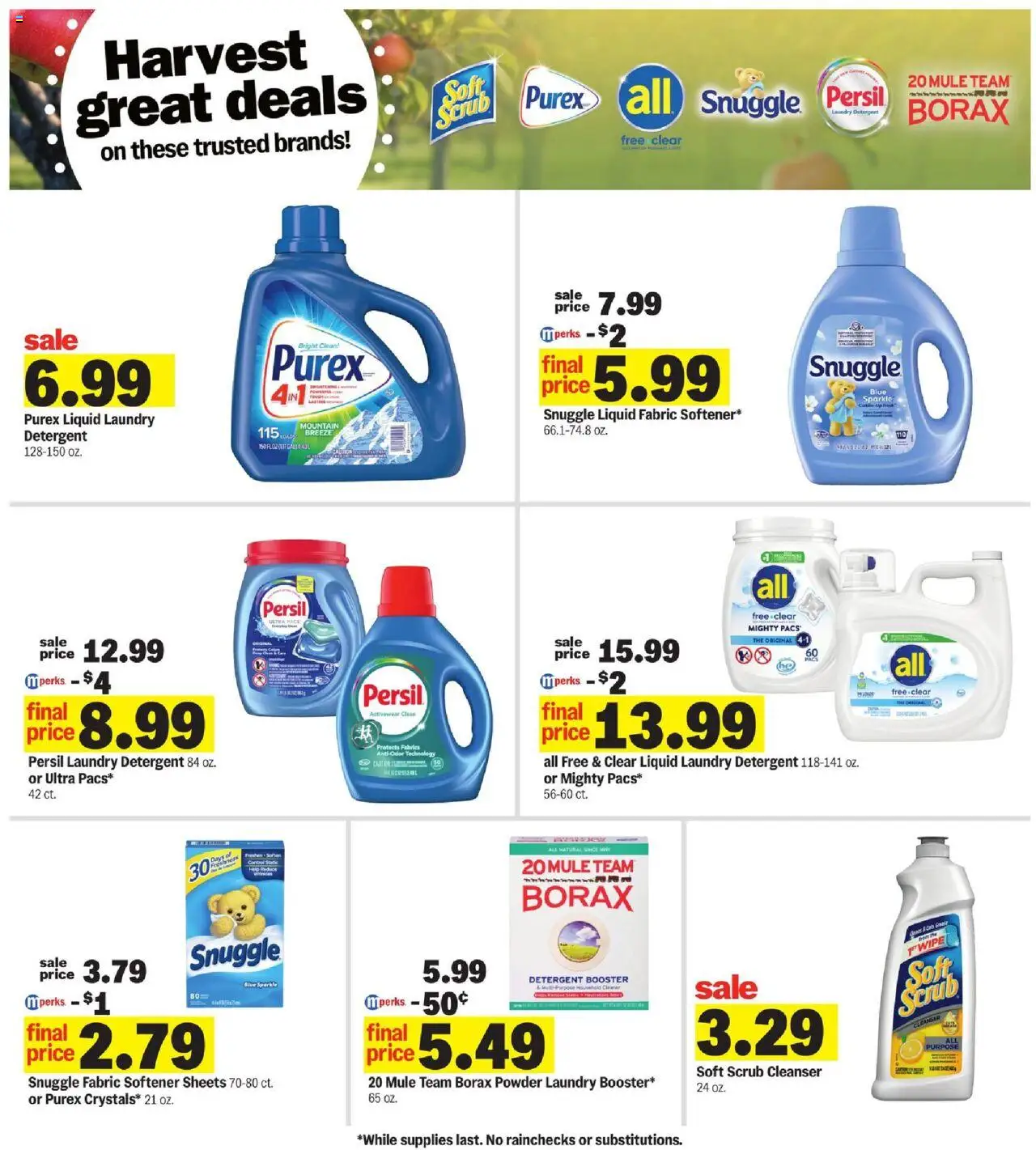 Meijer Weekly Ad - valid from 24.08.2025 | Page: 48 | Products: Powder, Fabric softener, Detergent