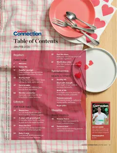 Preview of Costco Magazine Jan/Feb 2026 - valid from 01.01.2026 | Page: 9 | Products: Wine, Pork, Salad, Sustainable