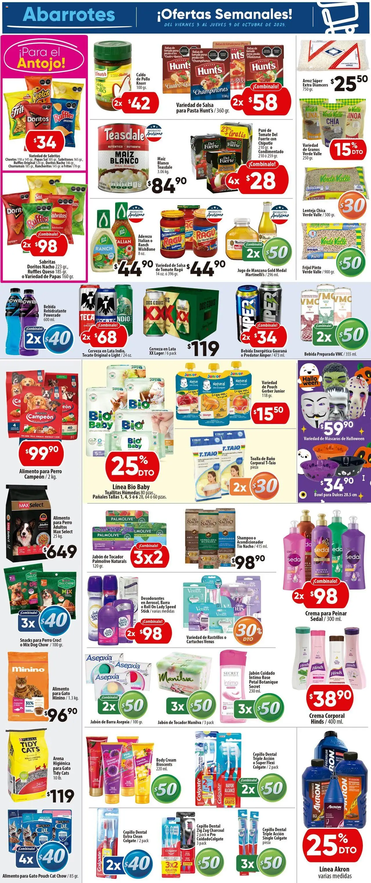 Nuevas ofertas de Calimax válidas en toda la República Mexicana desde el 03.10.2025. ¡Encuentra las mejores ofertas en Calimax - Folleto Tijuana! | Página: 5 | Productos: Arroz, Dulces, Salsa de tomate, Jabón