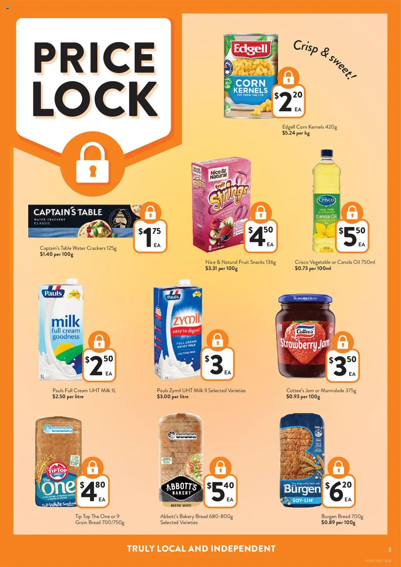 Foodworks catalogue - valid from 15.10.2025 | Page: 3 | Products: Oil, Bread, Cream, Water