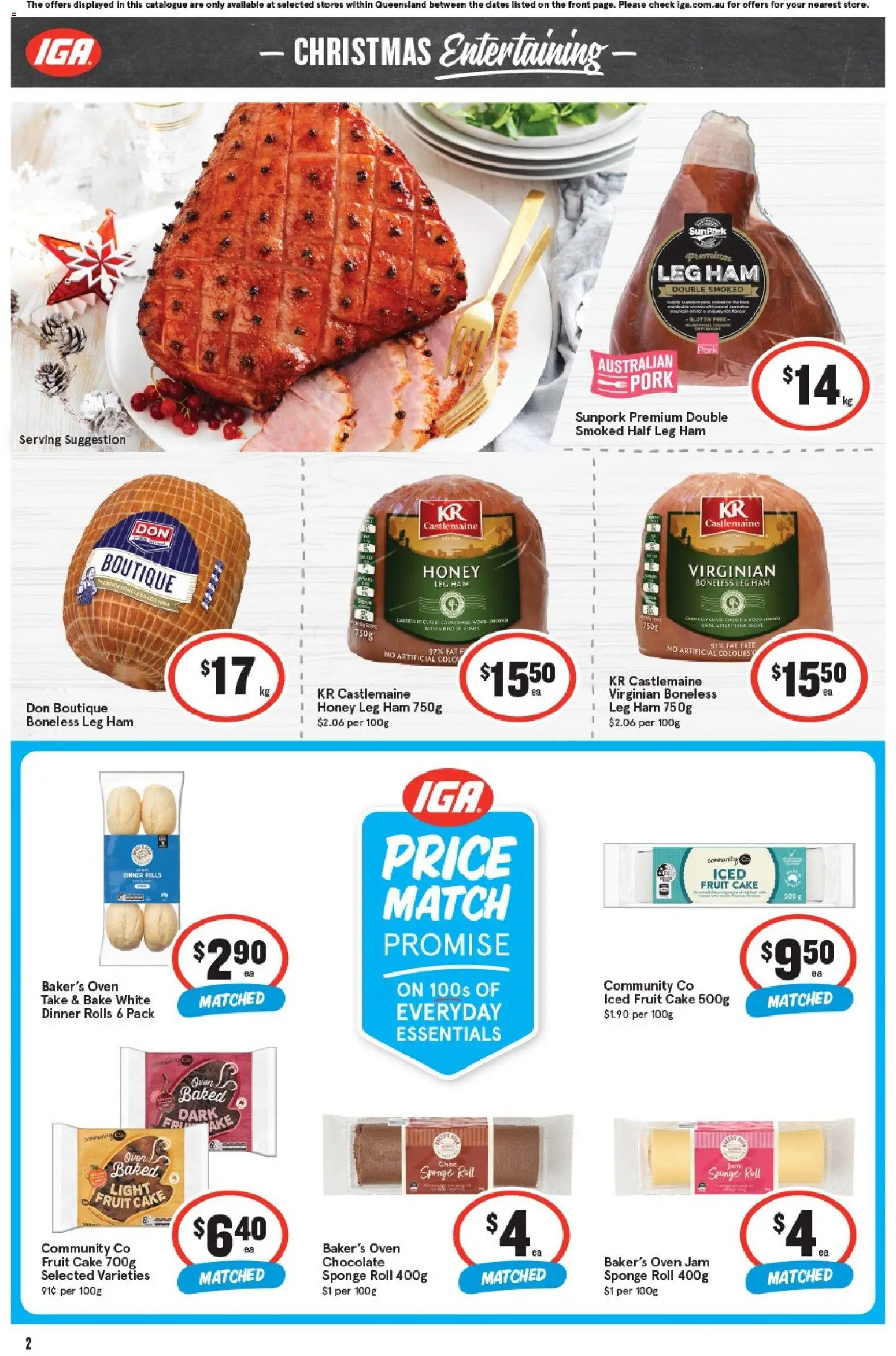 IGA catalogue - valid from 05.11.2025 | Page: 2 | Products: Light, Ham, Honey, Sponge