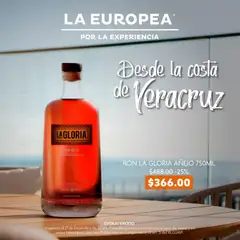 Vista previa de La Europea catálogo Ron La Gloria Añejo, nuevo folleto de la tienda, válido en México a partir del 07.12.2025