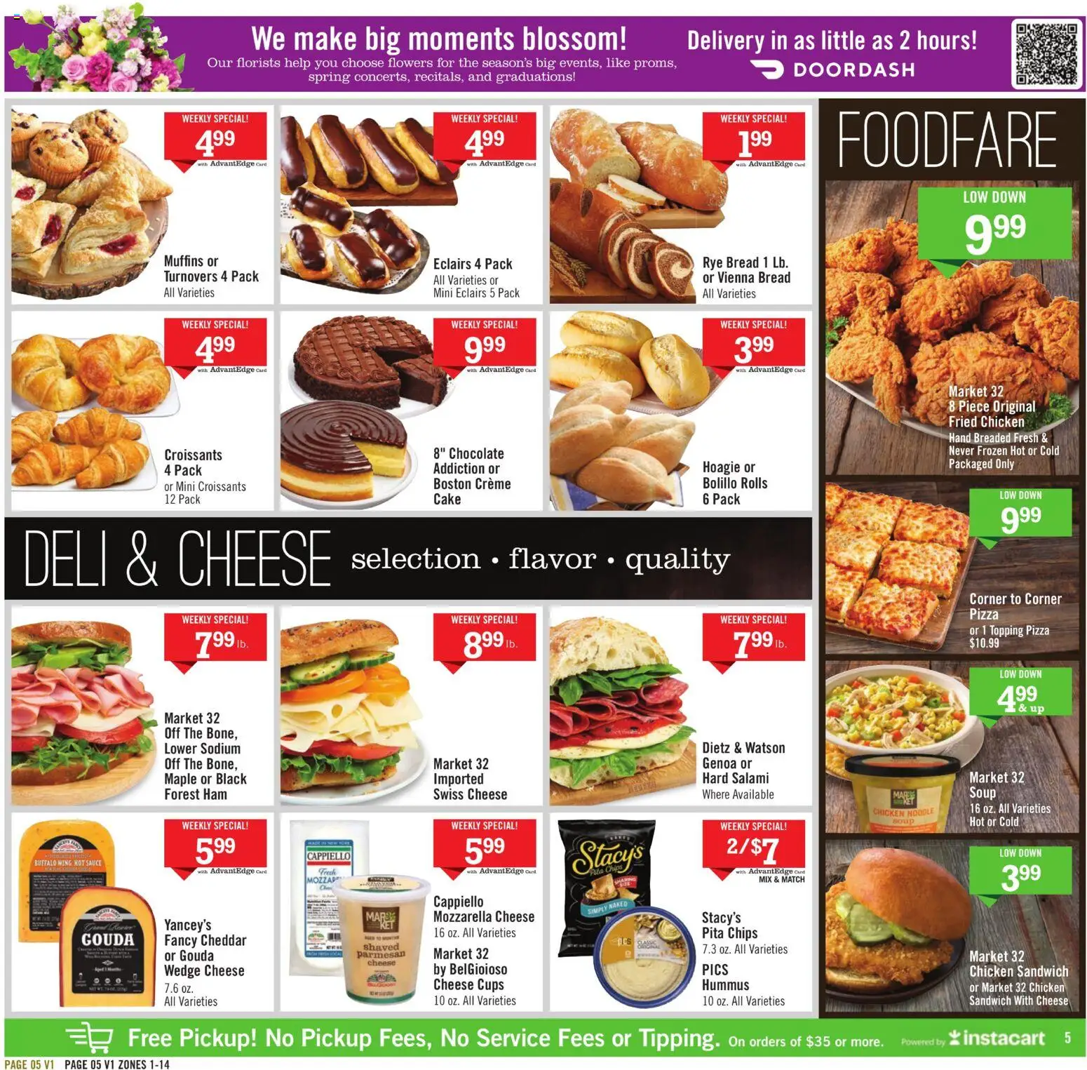 Price Chopper - Weekly Ad - valid from 19.04.2026 | Page: 5 | Products: Salami, Chips, Sauce, Croissants