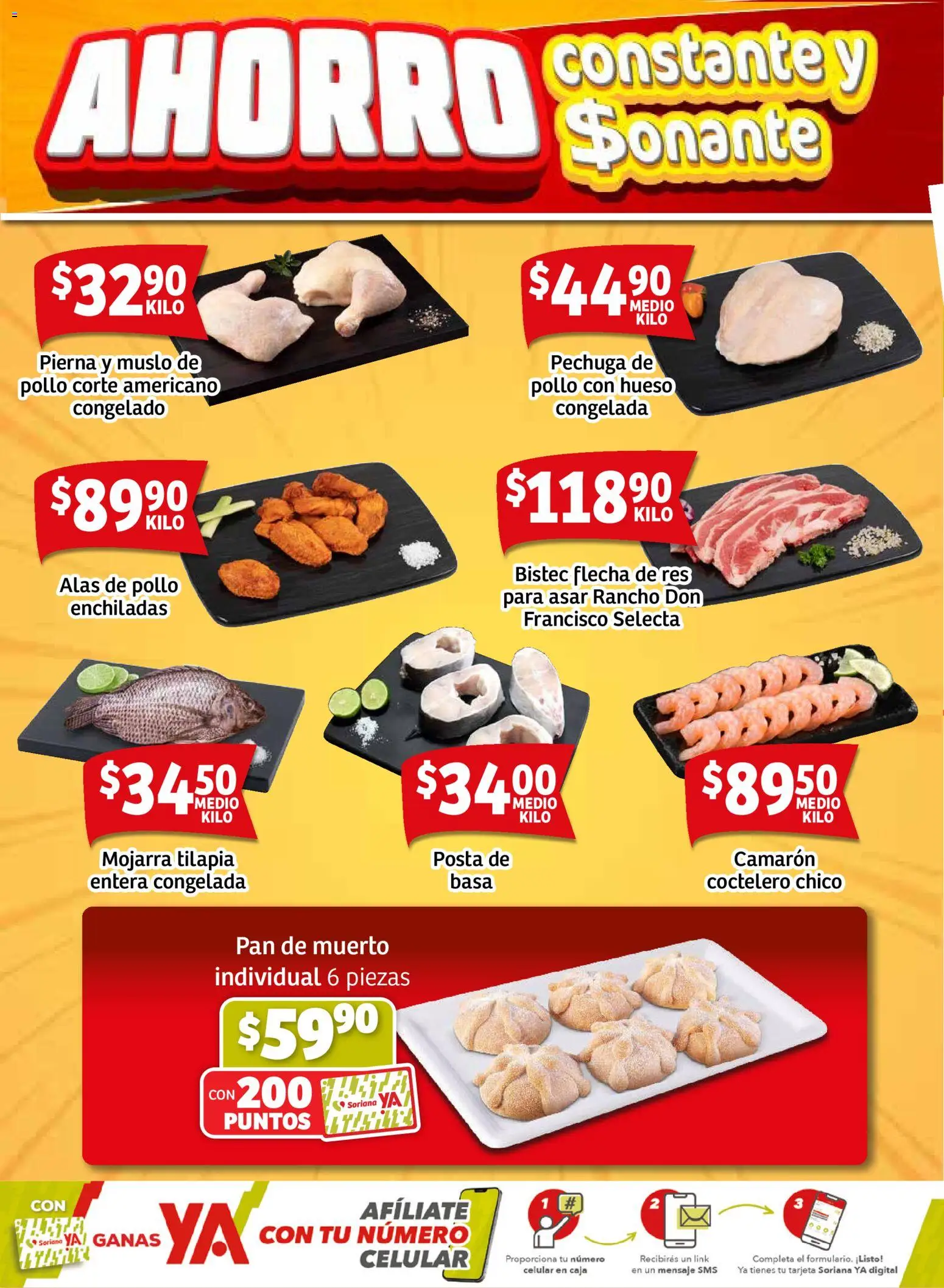 Nuevas ofertas de Soriana válidas en toda la República Mexicana desde el 31.10.2025. ¡Encuentra las mejores ofertas en Soriana - Fin de Semana Mercado: Nuevo León! | Página: 2 | Productos: Pollo, Pan, Res, Caja