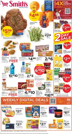 Preview of Smith's weekly ads valid from 01.10.2025