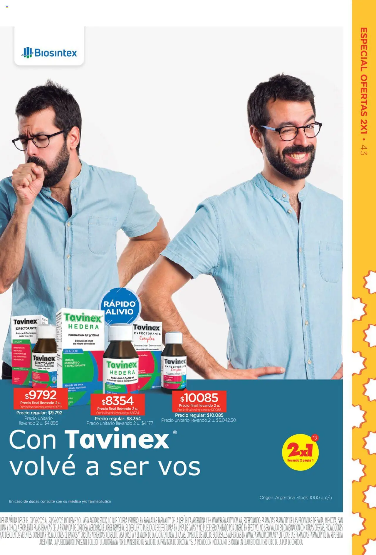 Farmacity catálogo │ válido desde el 03.06.2025 | Página: 43 | Productos: Caso, Azucar