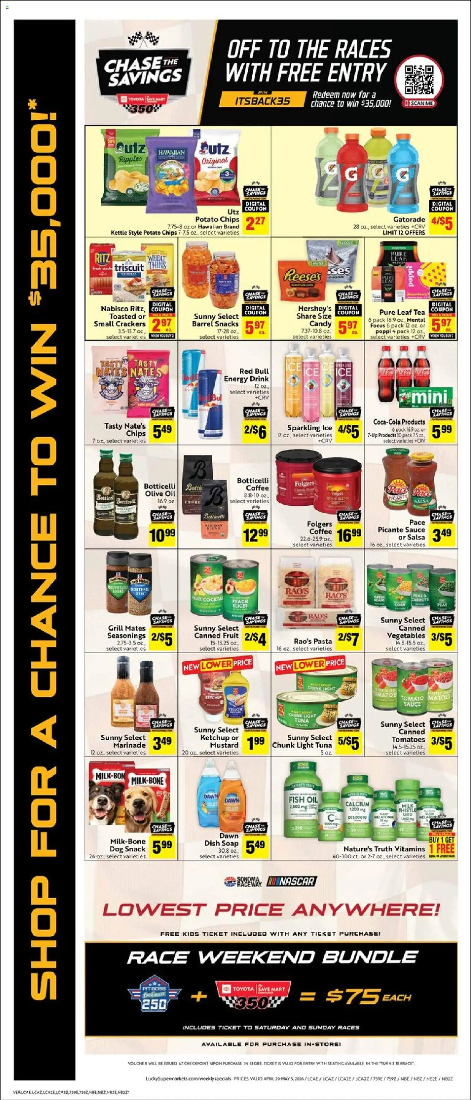 Lucky Supermarkets Weekly - AK - valid from 29.04.2026 | Page: 4 | Products: Tomatoes, Fish, Ketchup, Peach