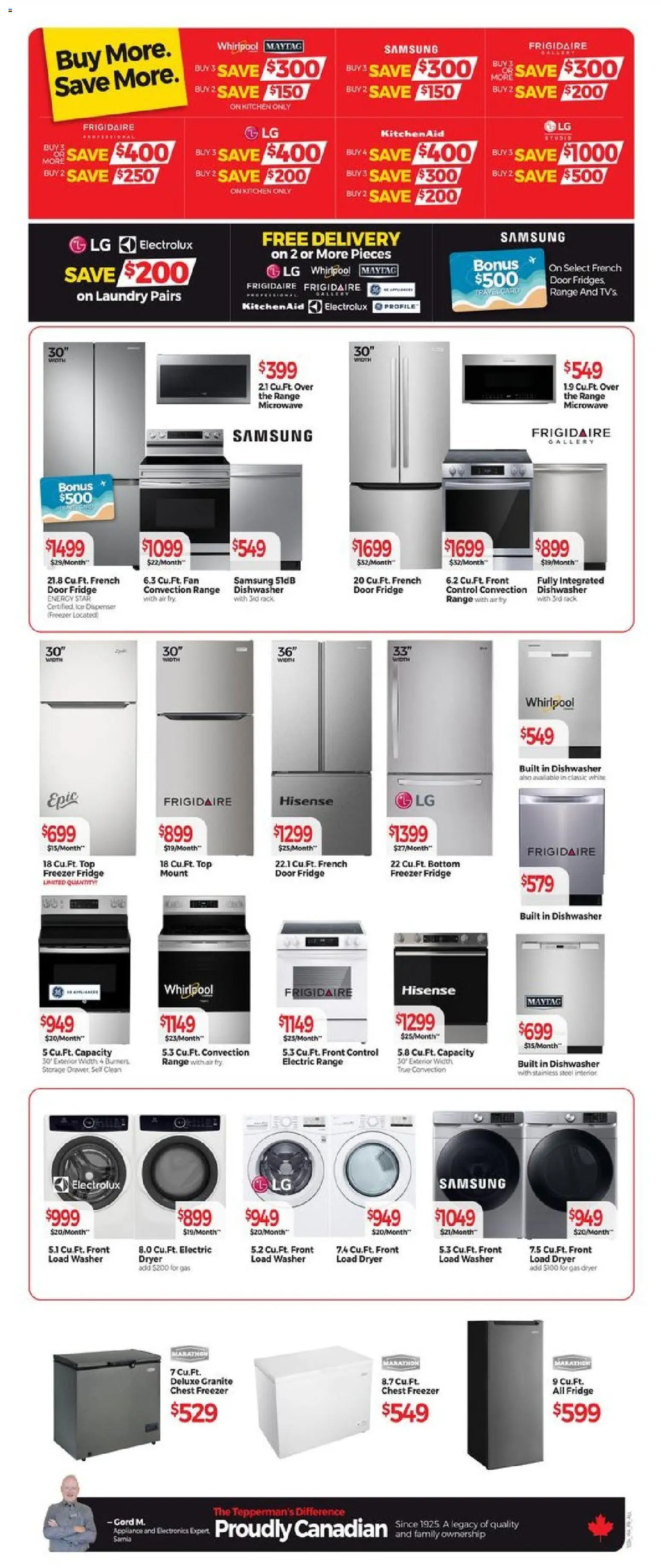 Tepperman's flyer valid from 26.12.2025 | Page: 9 | Products: Freezer, Dryer, Dishwasher, Fan