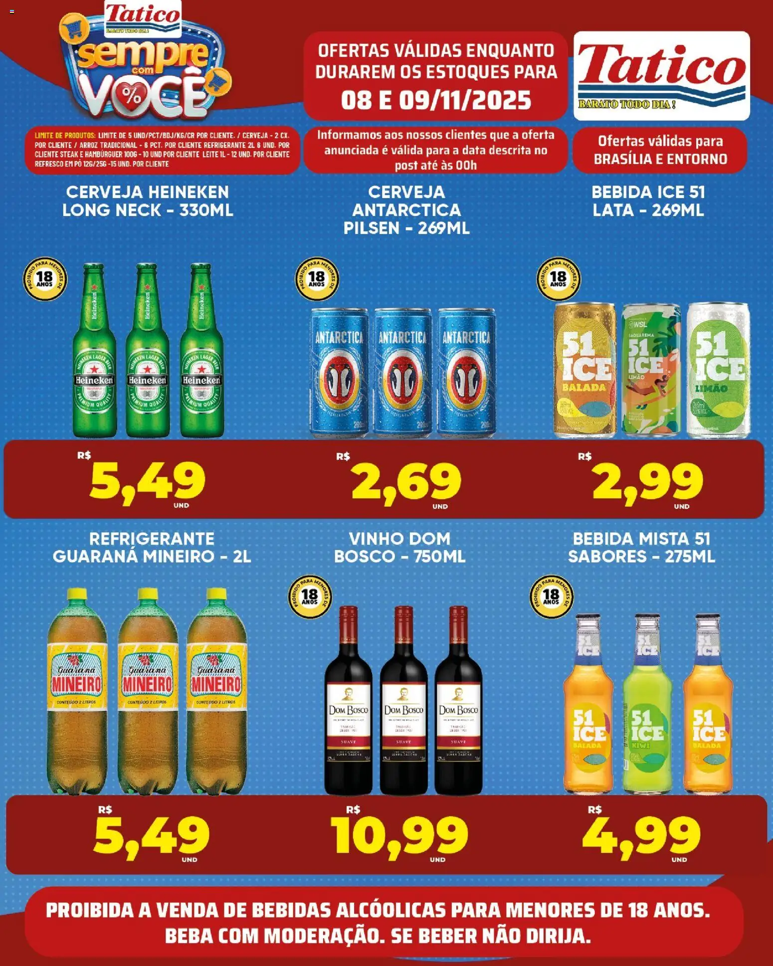 Tatico Folheto - válido de 10.11.2025 | Página: 26 | Produtos: Cerveja, Arroz, Heineken, Hambúrguer