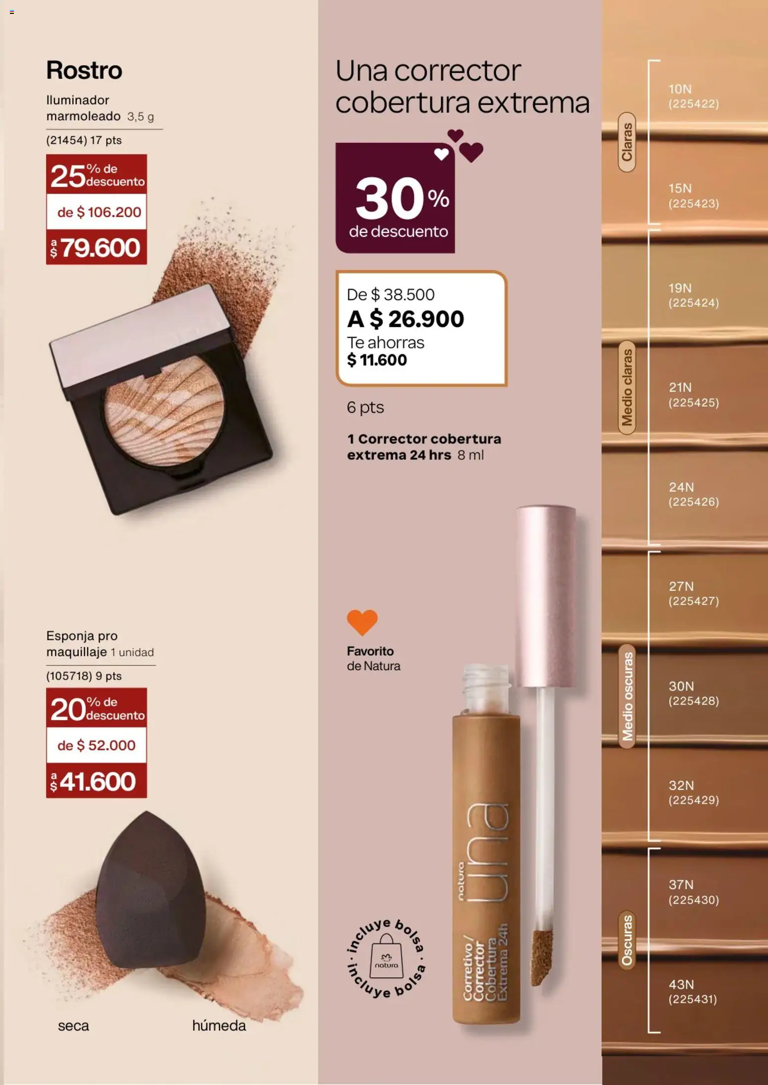 Natura revista - valida desde el 01.02.2026 | Página: 76 | Productos: Bolsa, Iluminador, Maquillaje, Corrector