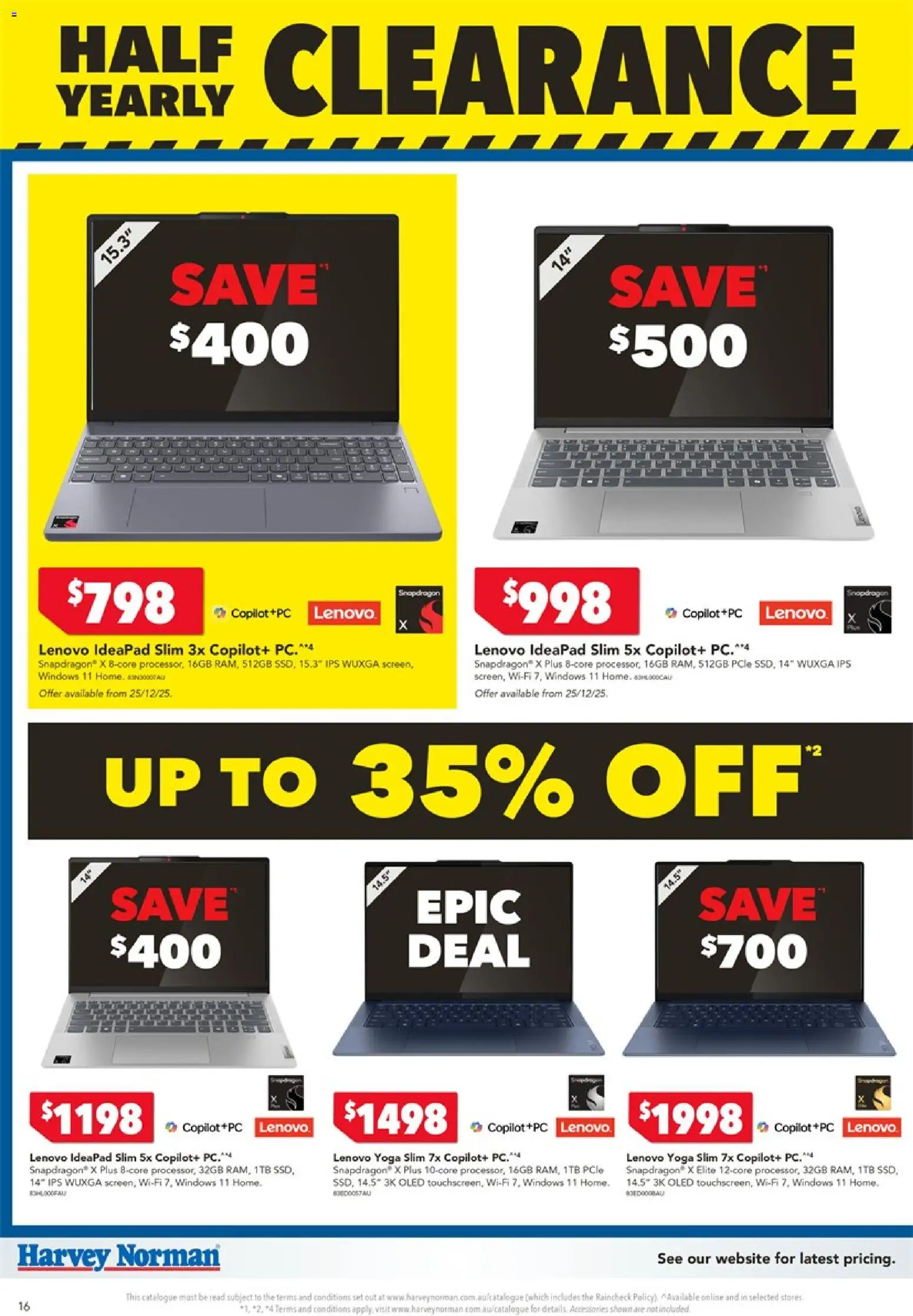 Harvey Norman catalogue - valid from 24.12.2025 | Page: 16 | Products: Accessories, Pc