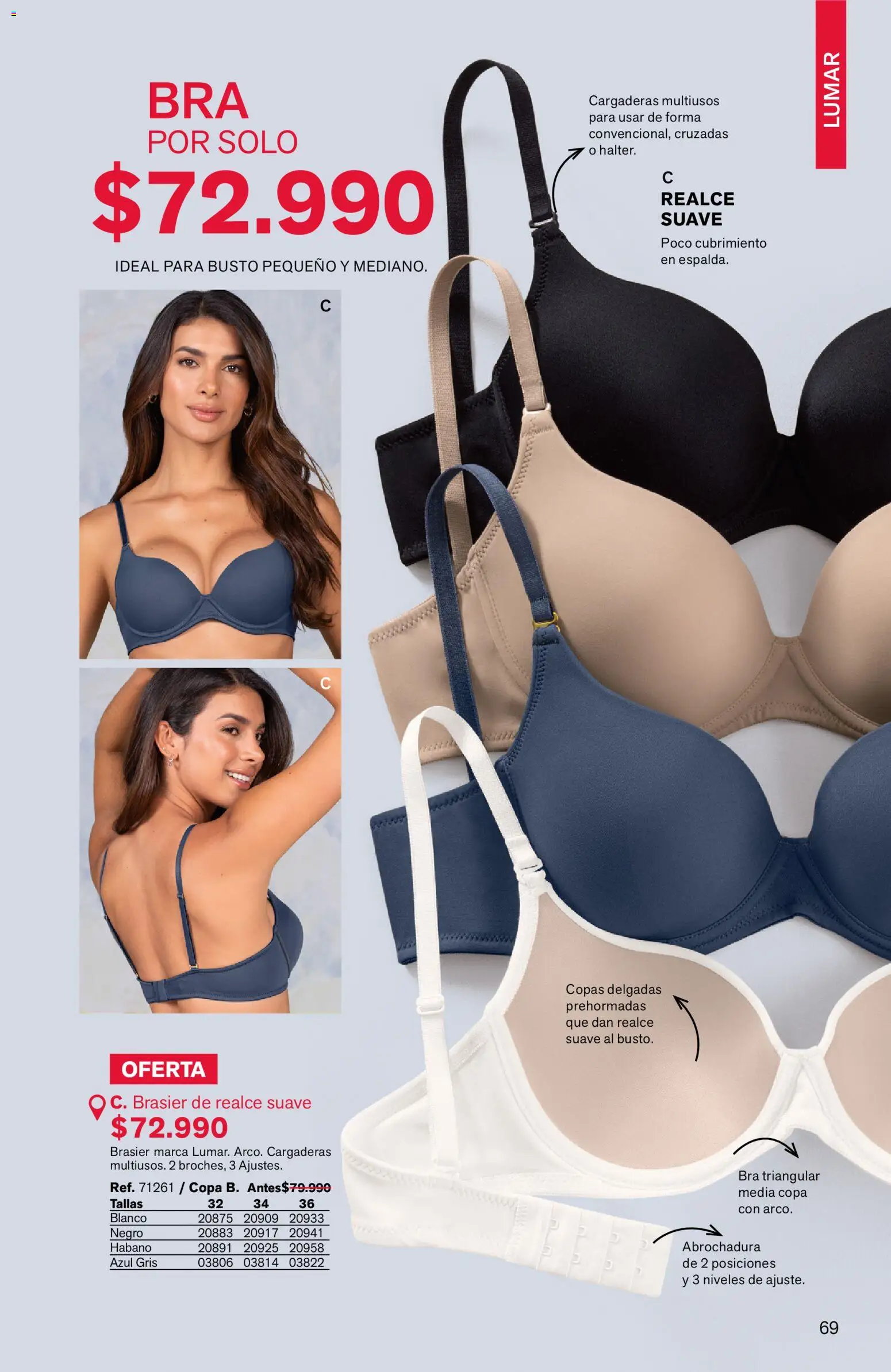 Leonisa revista - valida desde el 03.04.2026 | Página: 69 | Productos: Brasier