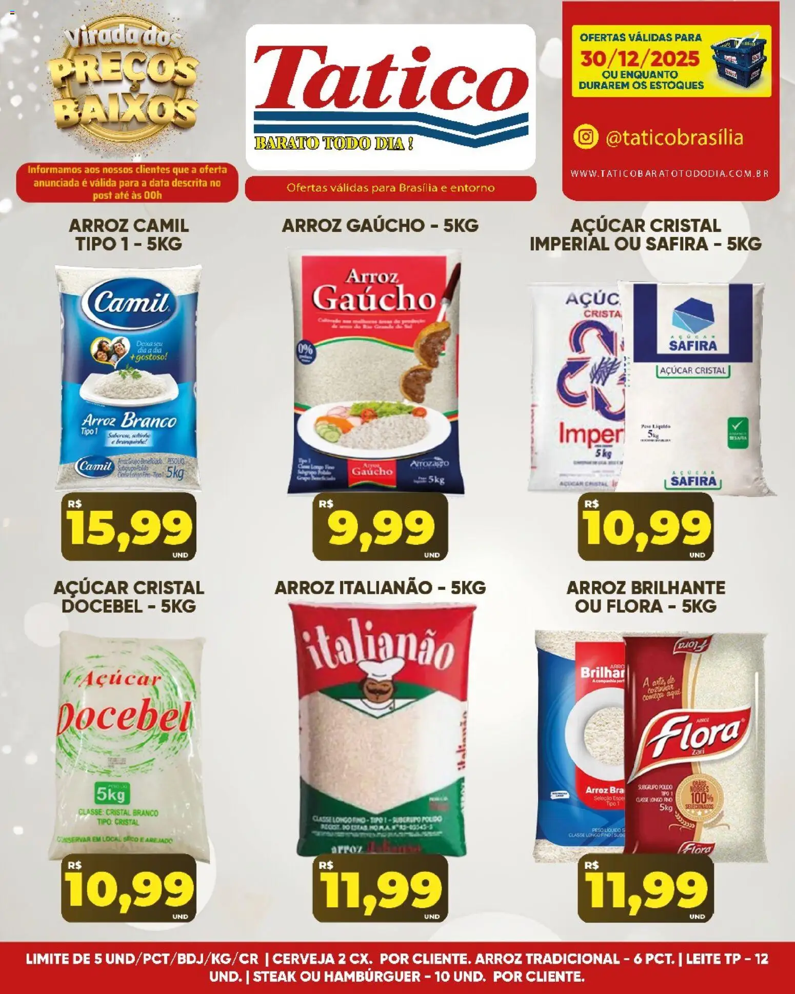 Tatico Folheto - válido de 31.12.2025 | Página: 23 | Produtos: Leite, Cerveja, Arroz, Açúcar