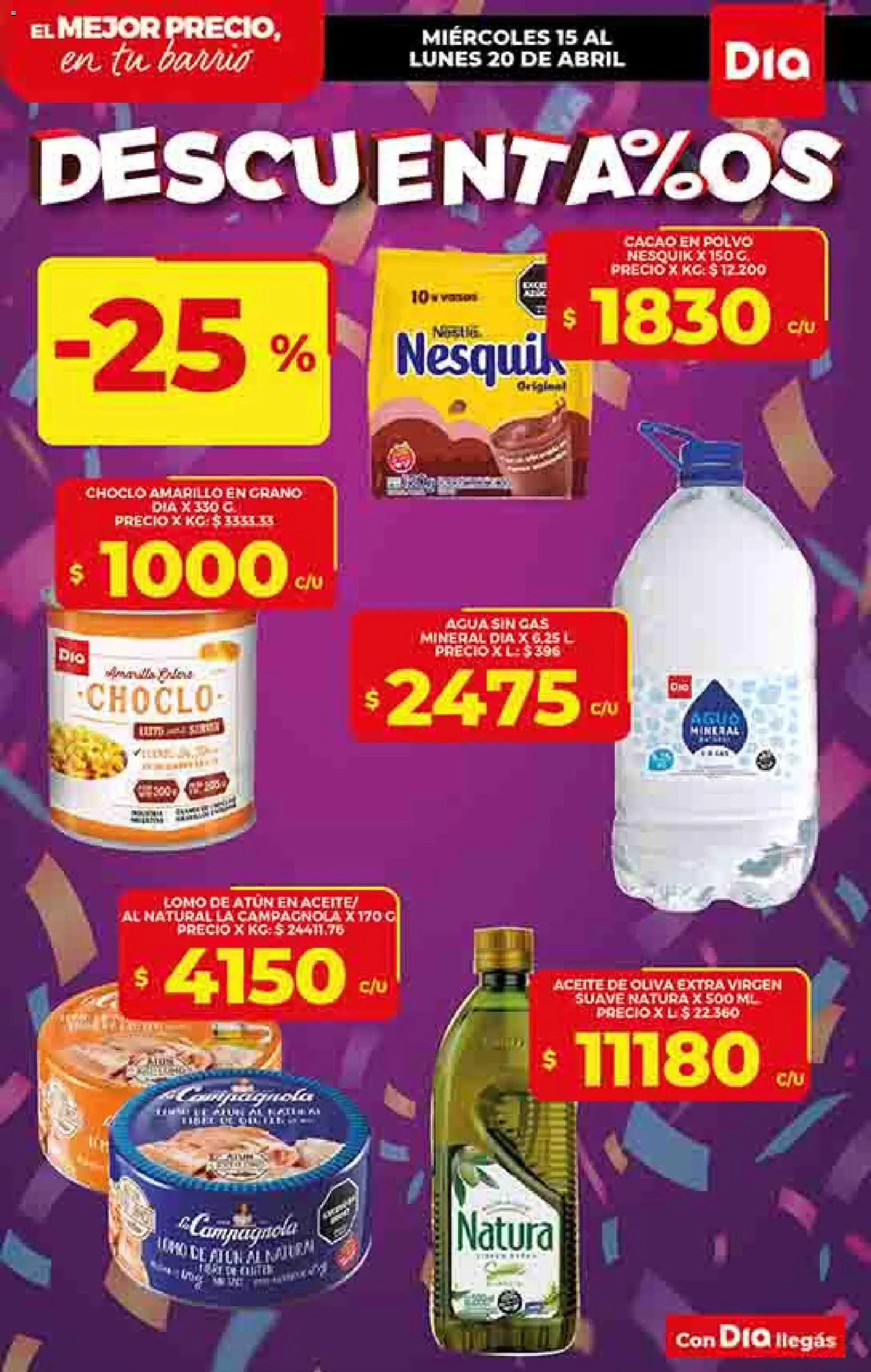 Dia - Ofertas - Salta y Jujuy │ válido desde el 15.04.2026 | Página: 9 | Productos: Polvo, Atún, Oliva, Cacao