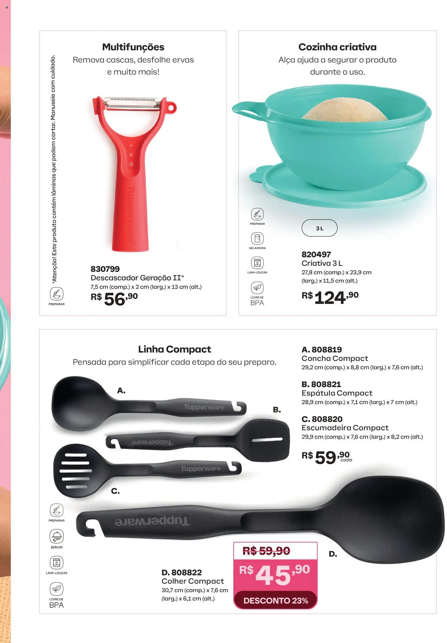 Tupperware Folheto - válido de 01.02.2026 | Página: 41 | Produtos: Geladeira, Escumadeira, Espátula