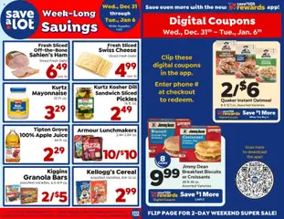 Preview of Save a Lot weekly ads valid from 31.12.2025