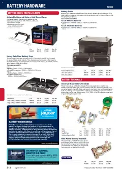 Preview of Jaycar Engineering & Scientific Catalogue 2025/2026  - valid from 09.07.2025 | Page: 312 | Products: Battery, Salt, Suit, Zinc