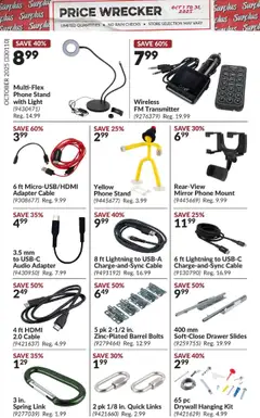 Preview of Princess Auto - Price Wrecker from shop Princess Auto valid from 01.10.2025 | Page: 7 | Products: Phone, Cable, Adapter, Mirror