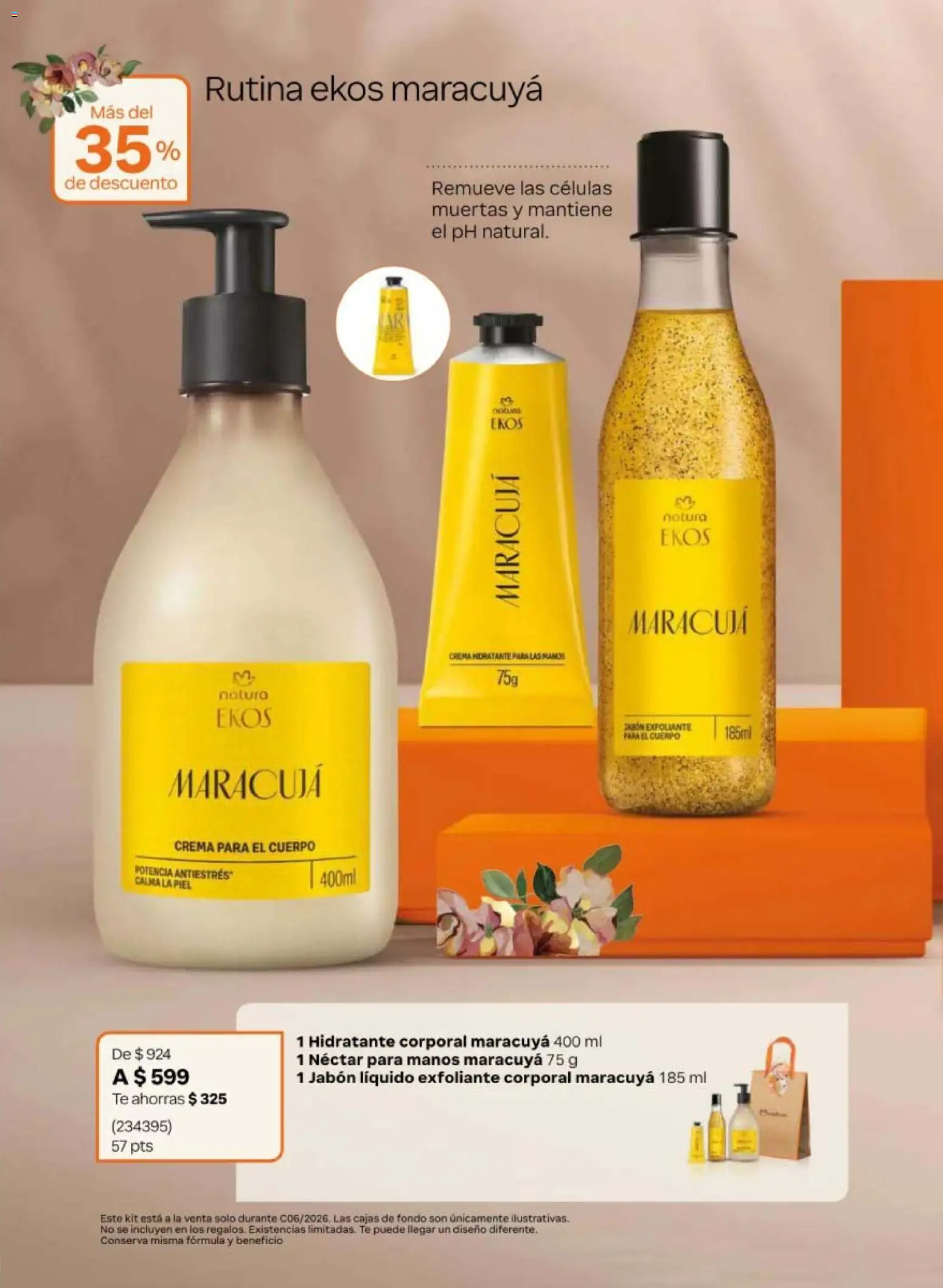 Nuevas ofertas de Natura válidas en toda la República Mexicana desde el 02.04.2026. ¡Encuentra las mejores ofertas en Natura campaña 6 2026! | Página: 21 | Productos: Jabón líquido, Exfoliante corporal, Té, Jabón