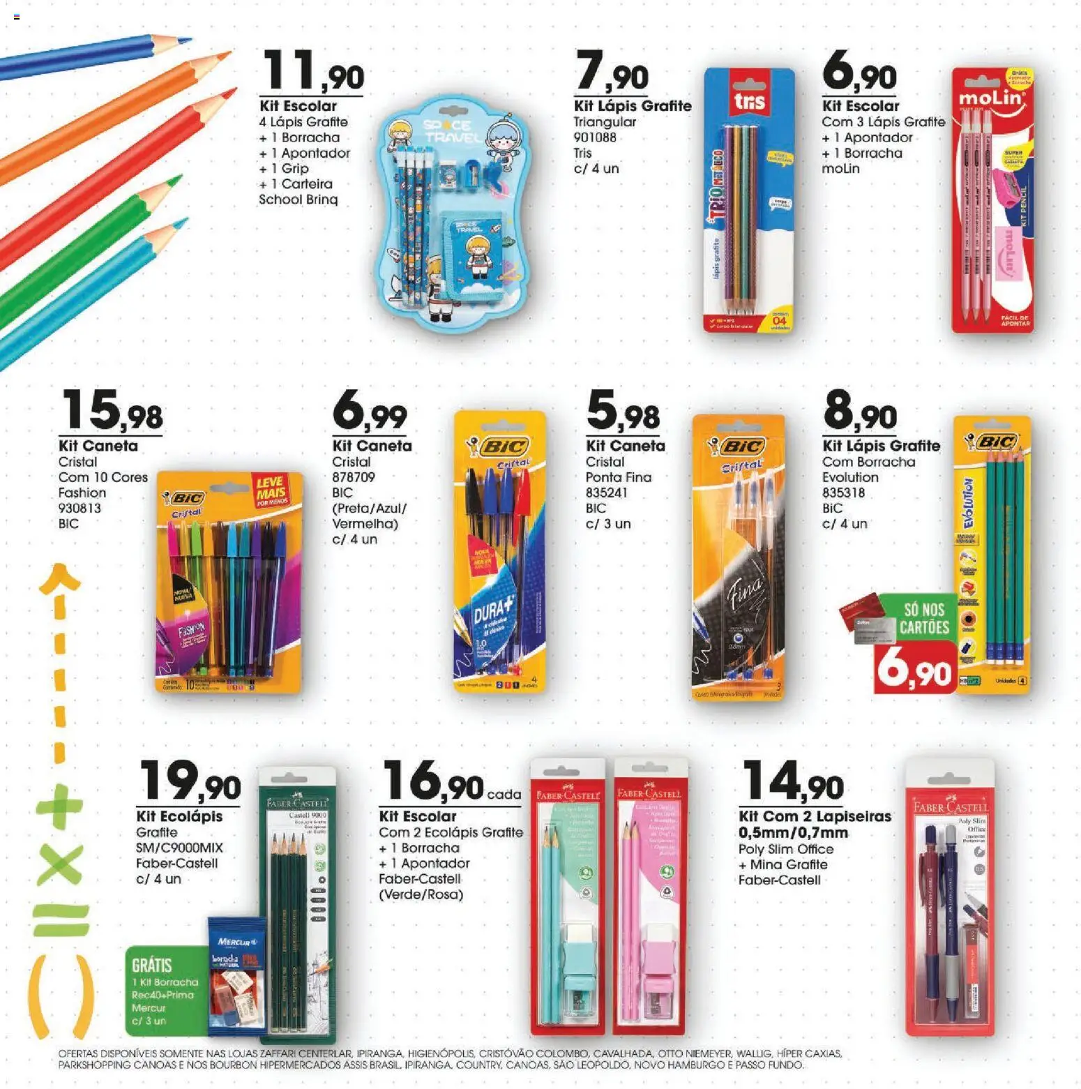 Zaffari Folheto - válido de 29.01.2026 | Página: 4 | Produtos: Lápis, Caneta, Borracha, Carteira