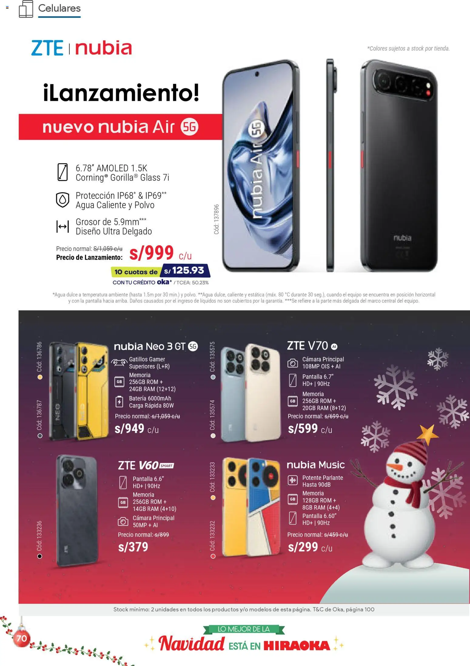 Catálogo Hiraoka válido desde 06.12.2025 | Página: 70 | Productos: Batería, Cámara, Parlante, Polvo