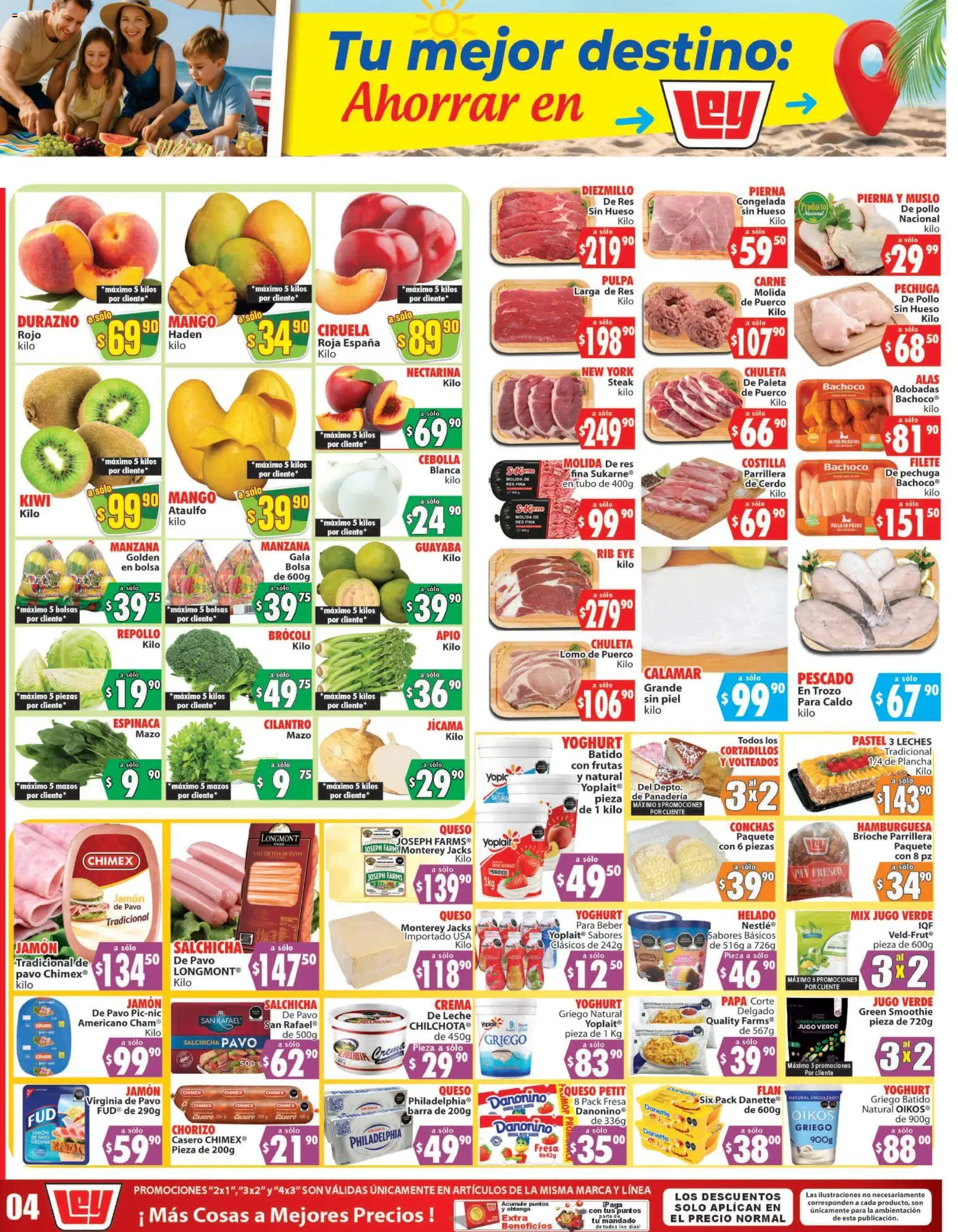 Nuevas ofertas de Casa Ley válidas en toda la República Mexicana desde el 28.03.2026. ¡Encuentra las mejores ofertas en Casa Ley folleto Autoservicio La Paz, BCS! | Página: 1 | Productos: Cebolla, Crema, Bolsa, Jamón