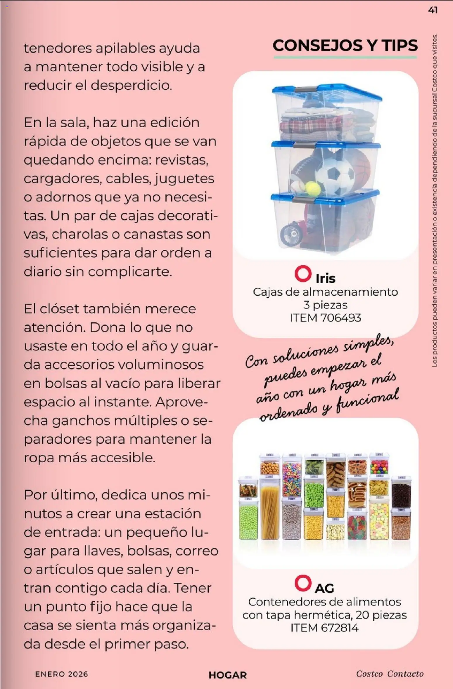 Nuevas ofertas de Costco válidas en toda la República Mexicana desde el 01.01.2026. ¡Encuentra las mejores ofertas en Costco - Revista Enero! | Página: 41 | Productos: Ropa