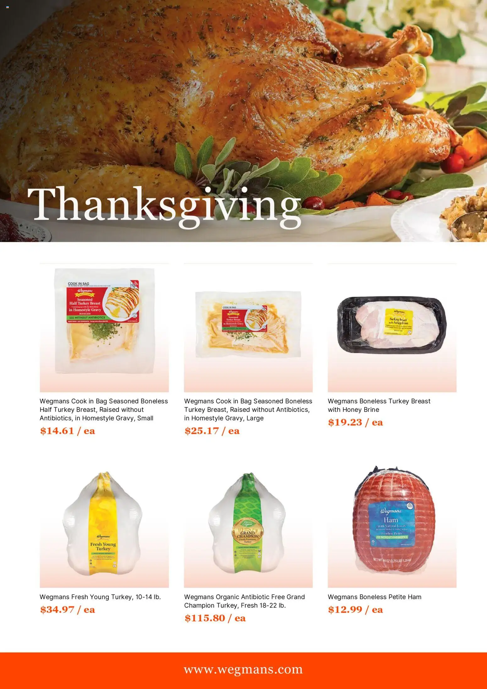 Wegmans Thanksgiving - valid from 15.11.2025 | Page: 3 | Products: Ham, Bag