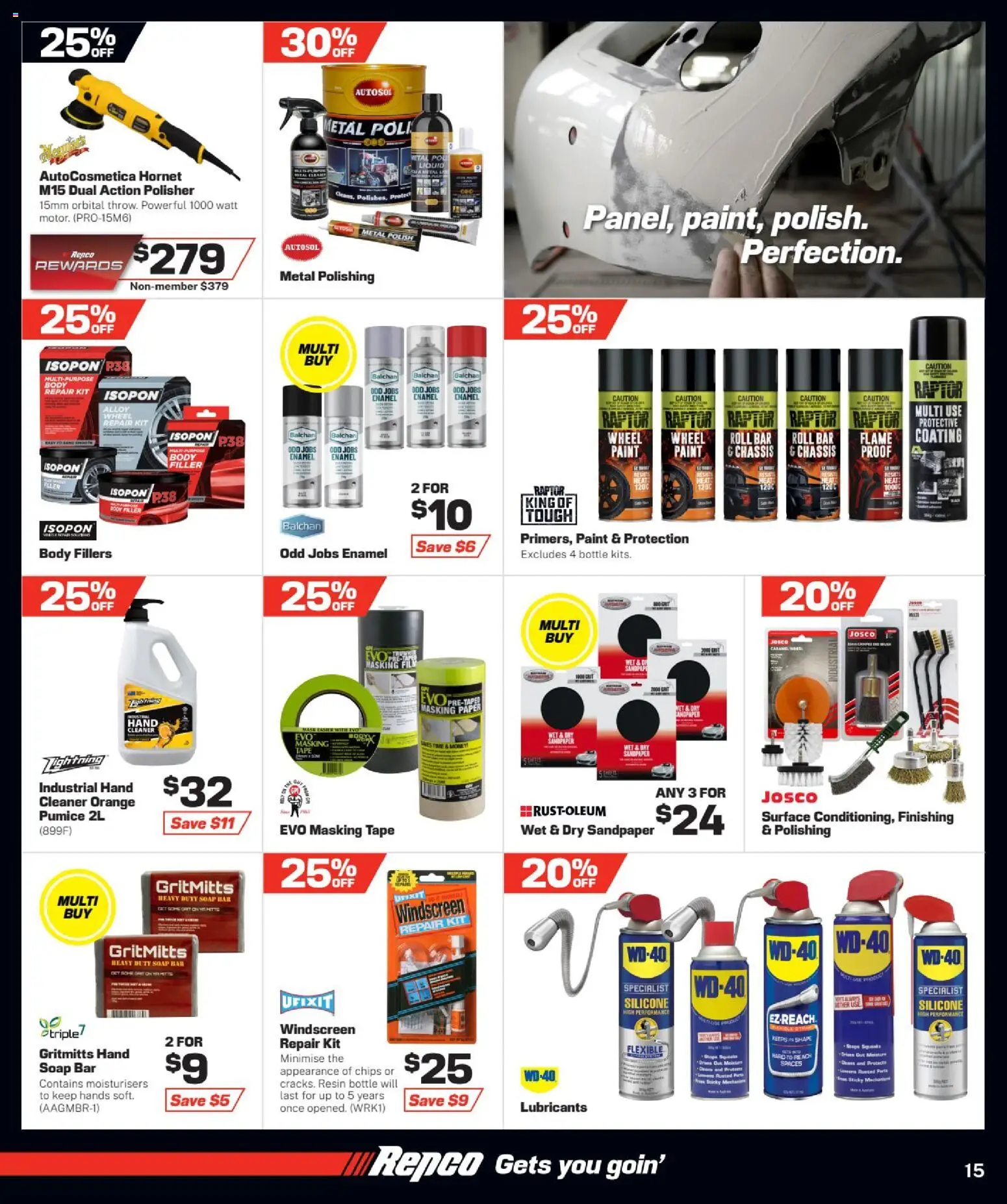Repco catalogue - valid from 28.01.2026 | Page: 15 | Products: Cleaner, Mask, Chips, Polish