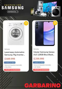 Vista previa Garbarino catálogo válido desde el 14.11.2025 | Página: 2 | Productos: Lavarropas