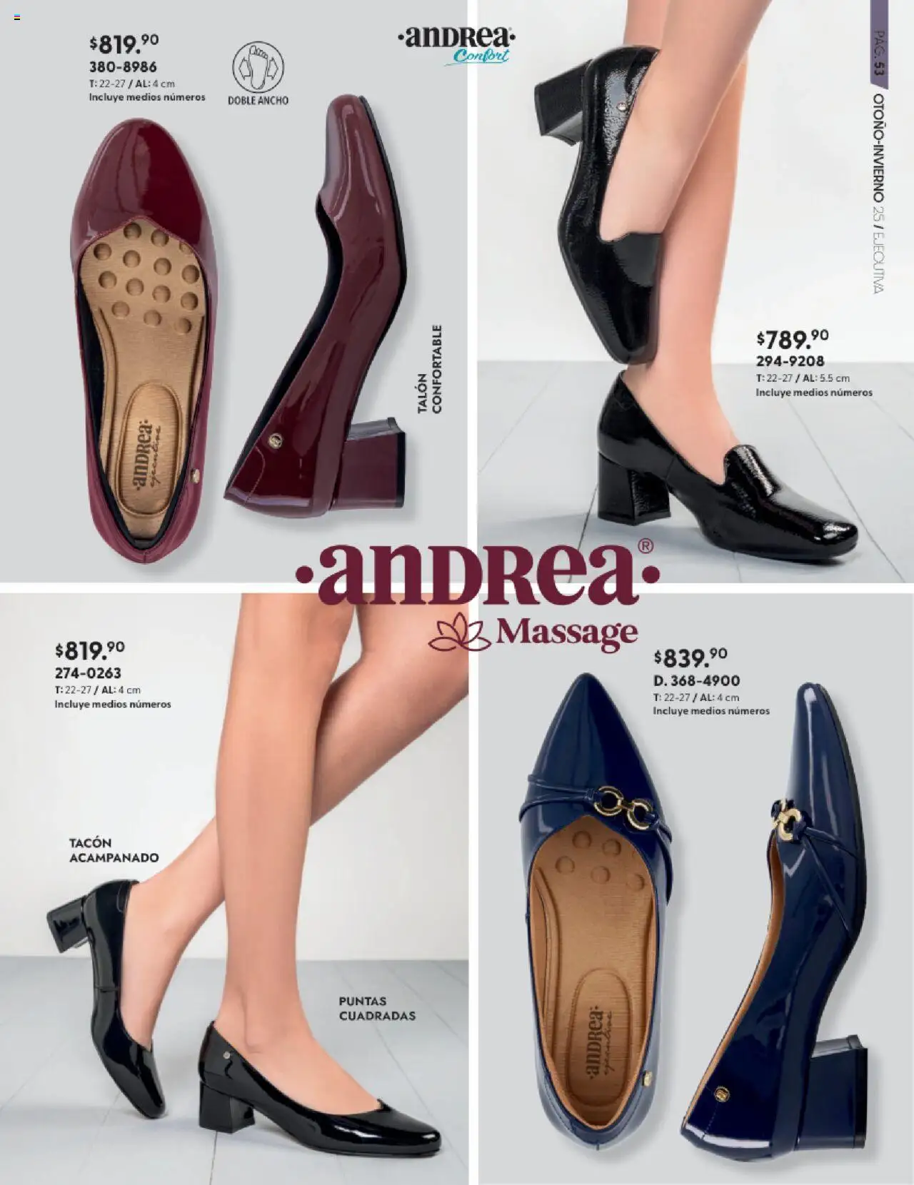 Nuevas ofertas de Andrea válidas en toda la República Mexicana desde el 24.08.2025. ¡Encuentra las mejores ofertas en Andrea - CCatálogo Calzado Confort Otoño! | Página: 53