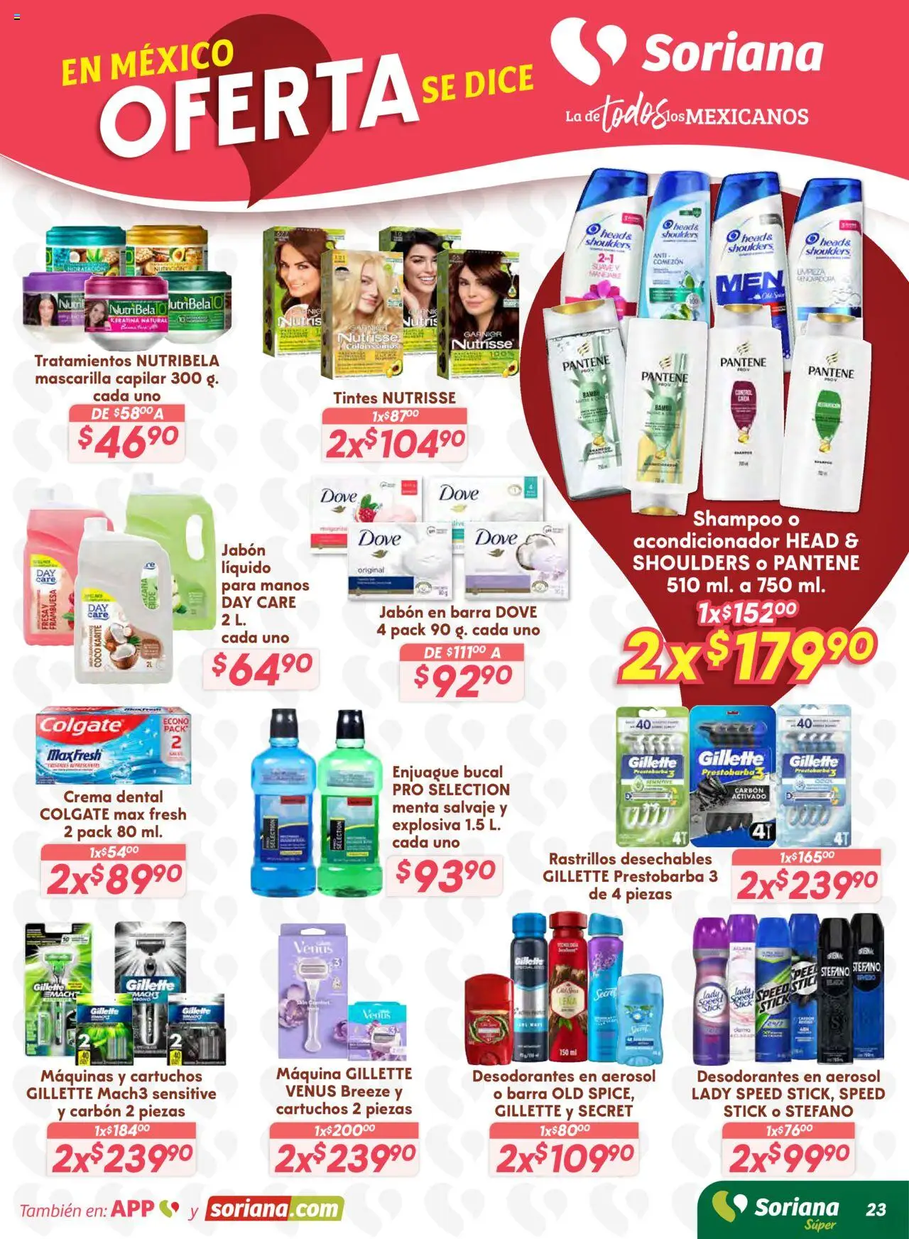 Nuevas ofertas de Soriana válidas en toda la República Mexicana desde el 16.10.2025. ¡Encuentra las mejores ofertas en Soriana - Preciazazaso Súper: Frontera BCN, Son! | Página: 30 | Productos: Enjuague bucal, Crema, Barra, Acondicionador